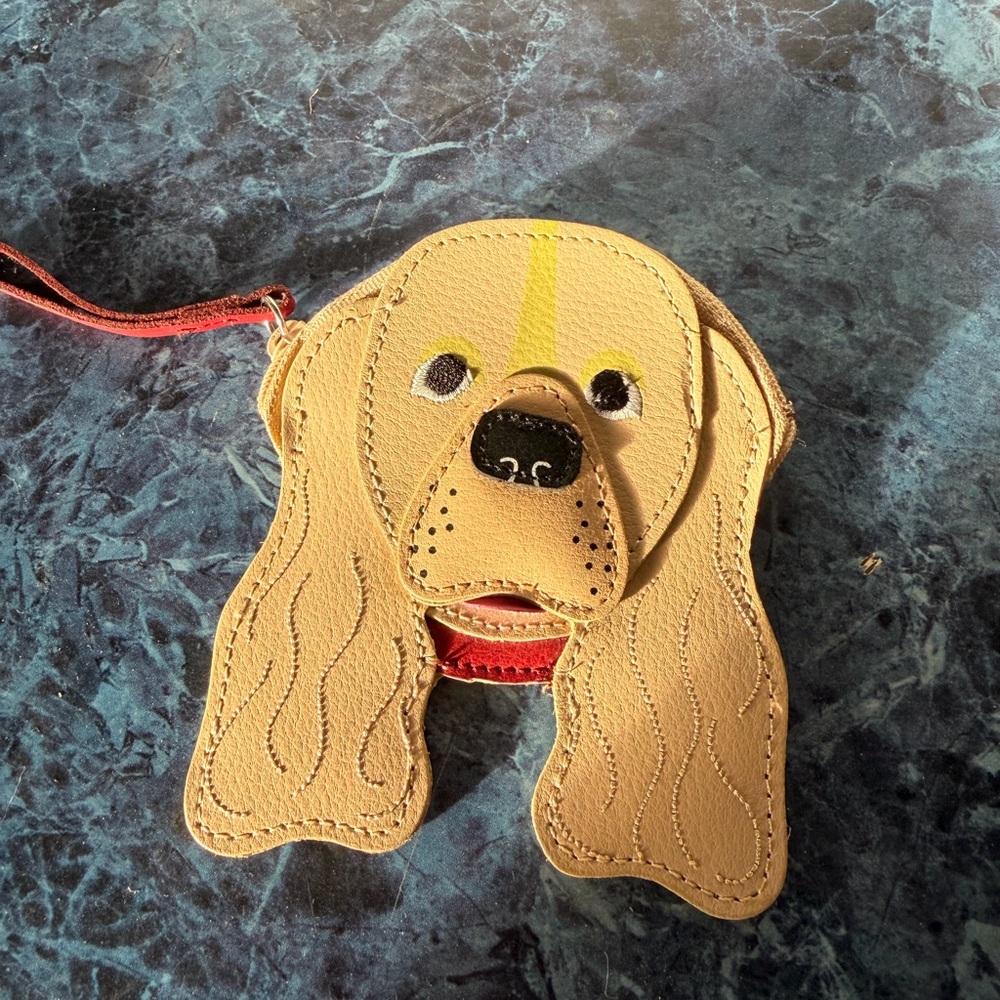 Rolf’s leather dog change purse